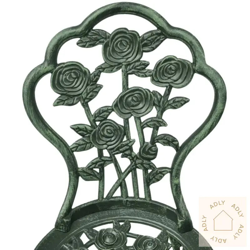 Bistrosett 3 Deler Støpt Aluminium Grønn