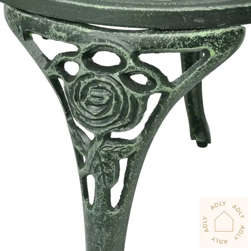 Bistrosett 3 Deler Støpt Aluminium Grønn