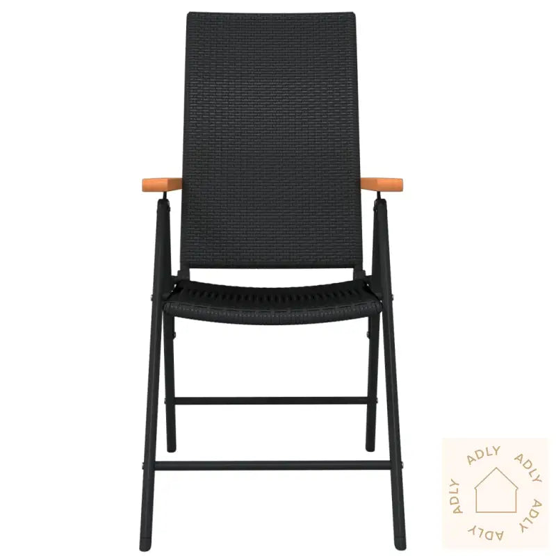 Utendørs Spisestue 9 Deler Svart