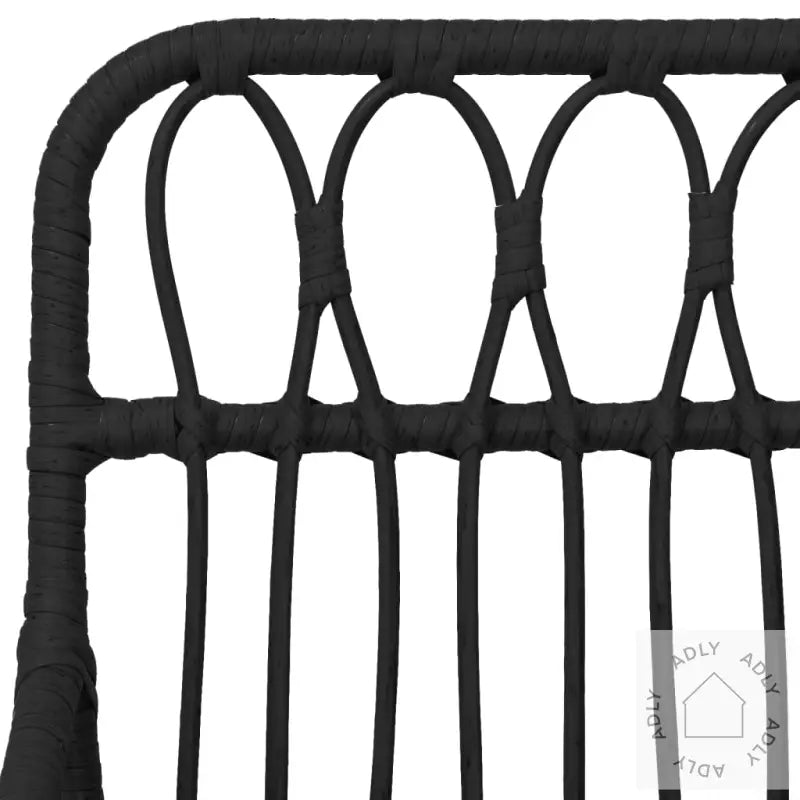 Hagespisegruppe 5 Deler Svart Polyrotting