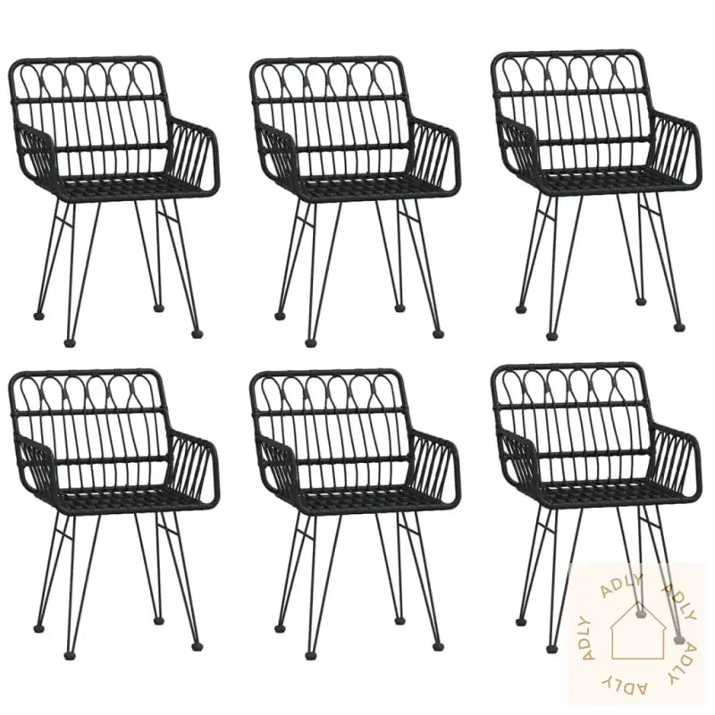 Hagespisegruppe 7 Deler Svart Polyrotting