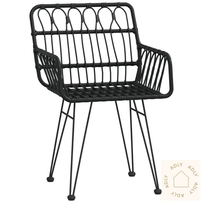 Hagespisegruppe 7 Deler Svart Polyrotting