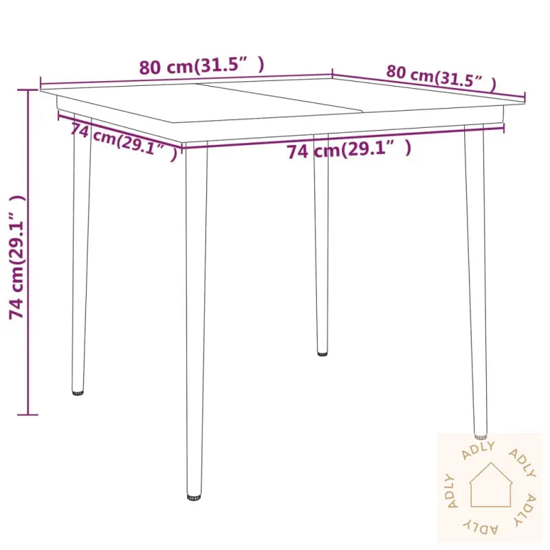 Hagespisegruppe 5 Deler Svart