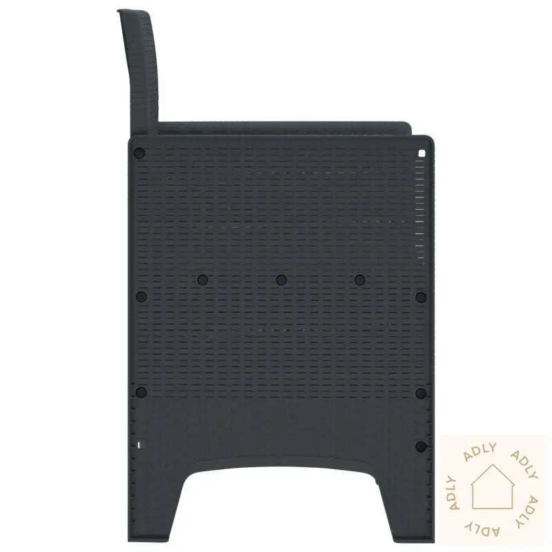 Hage Stoler Med Puter 2 Stk Antrasitt Poly Rattan