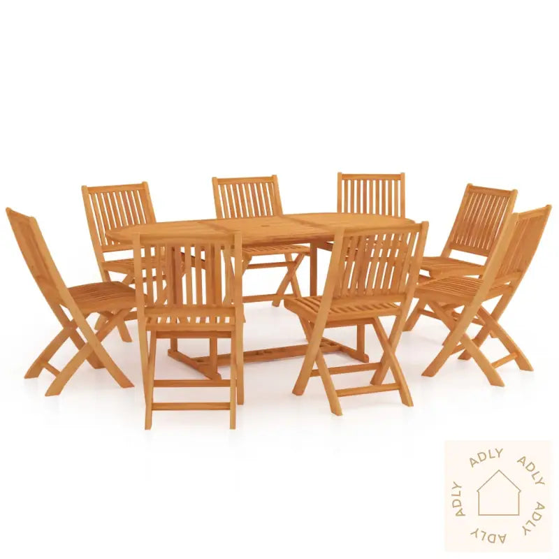 Utendørs Spisestue 9 Deler Heltre Teak