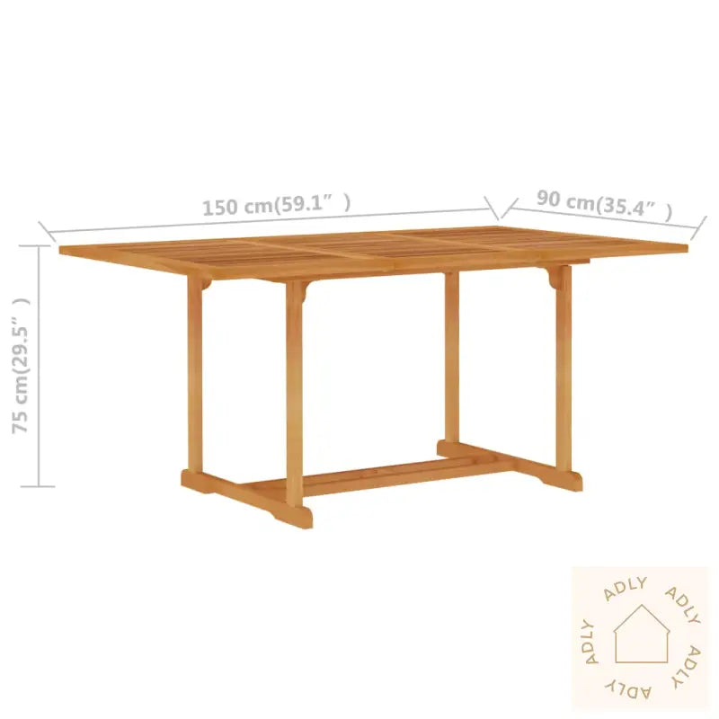 Utendørs Spisestue 5 Deler Heltre Teak