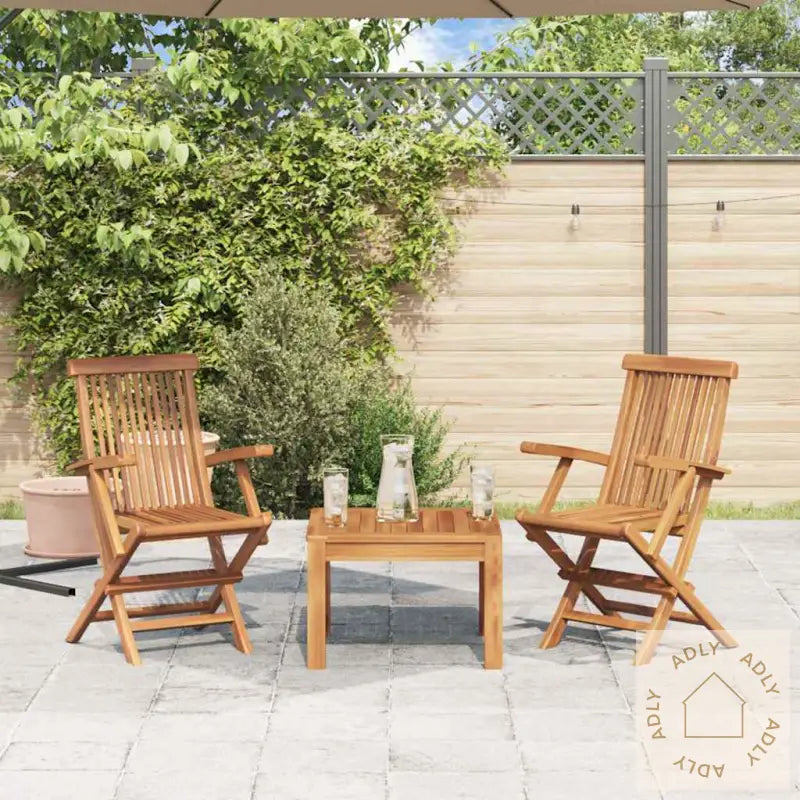 Klappstoler 2 Stk Heltre Teak