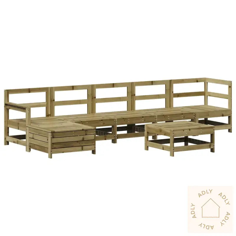 Hagesofagruppe 7 Deler Impregnert Furu