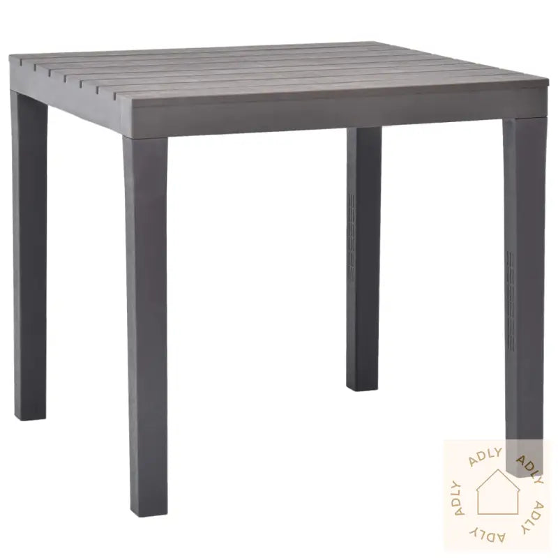 Hagebord Med 2 Benker Plast Brun