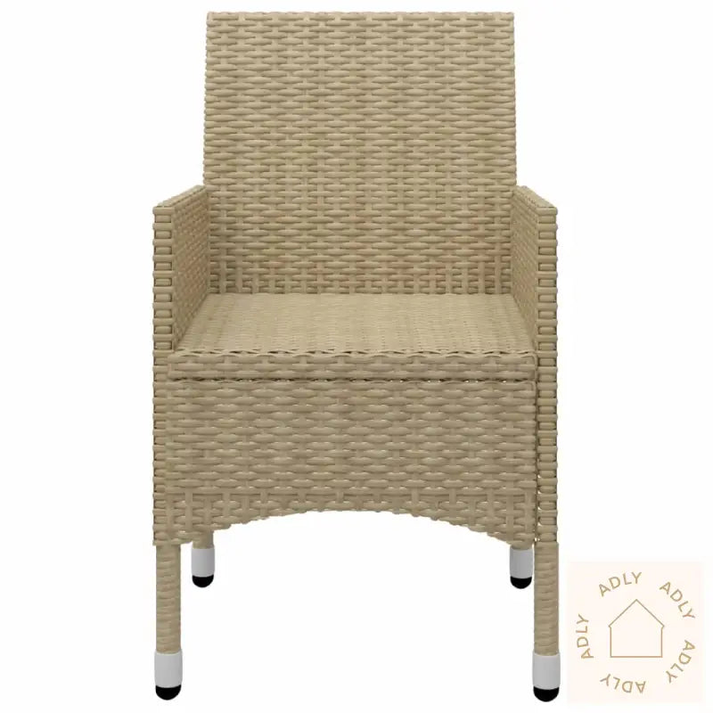 Utendørs Spisestue 5 Deler Beige