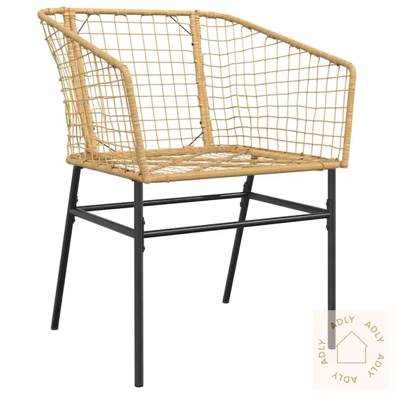 Hagespisegruppe 7 Deler Brun Polyrotting Glass