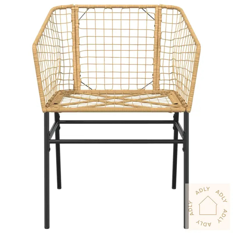 Hagespisegruppe 7 Deler Brun Polyrotting Glass