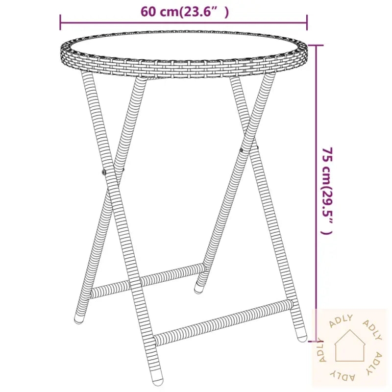 Hagebistrosett 5 Deler Polyrotting Og Herdet Glass Beige