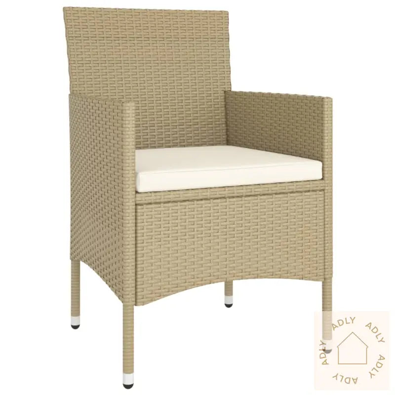 Hagespisegruppe 5 Deler Polyrotting Beige