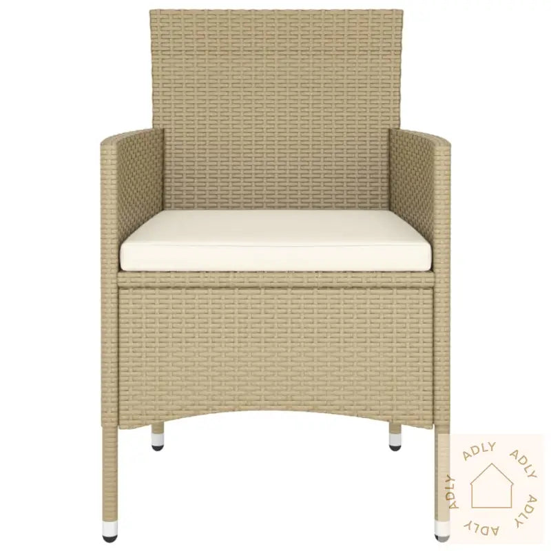 Hagespisegruppe 5 Deler Polyrotting Beige