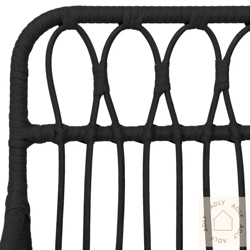 Hagespisegruppe 5 Deler Svart Polyrotting