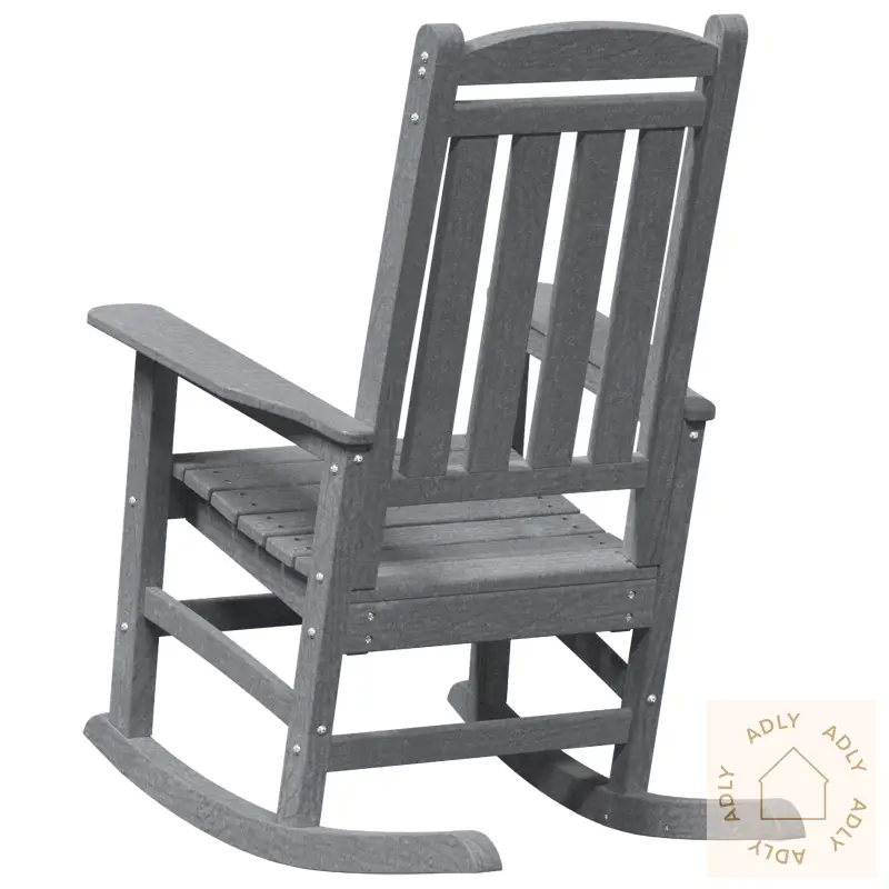 Hagemøbel Gyngestoler 2 Stk Lysegrå 70X92X107.5 Cm Hdpe