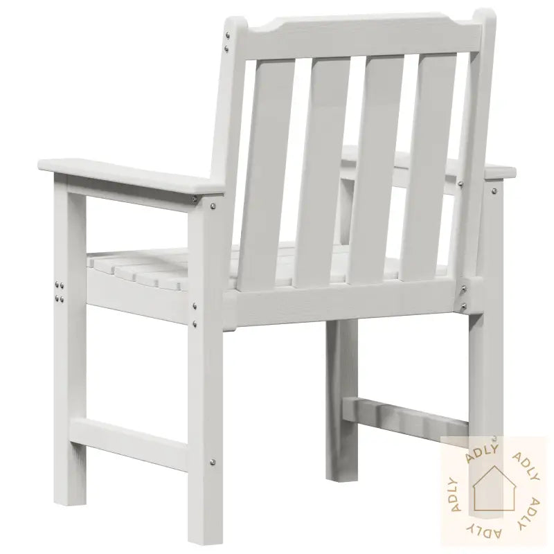 Hage Spisestoler 2 Stk Hvite Hdpe