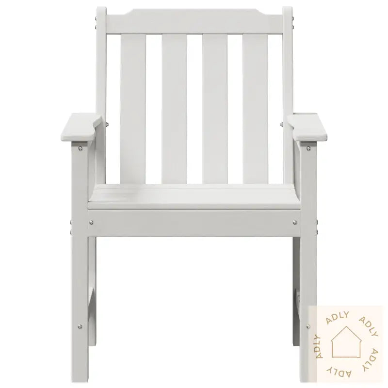 Hage Spisestoler 2 Stk Hvite Hdpe