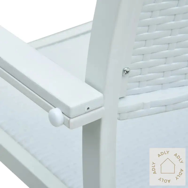 Utendørs Spisestue 9 Deler Hvit