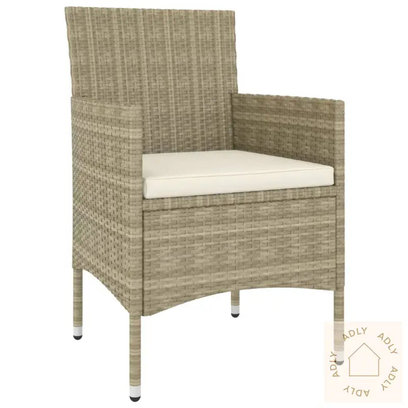 Hagesofagruppe 5 Deler Polyrotting Beige
