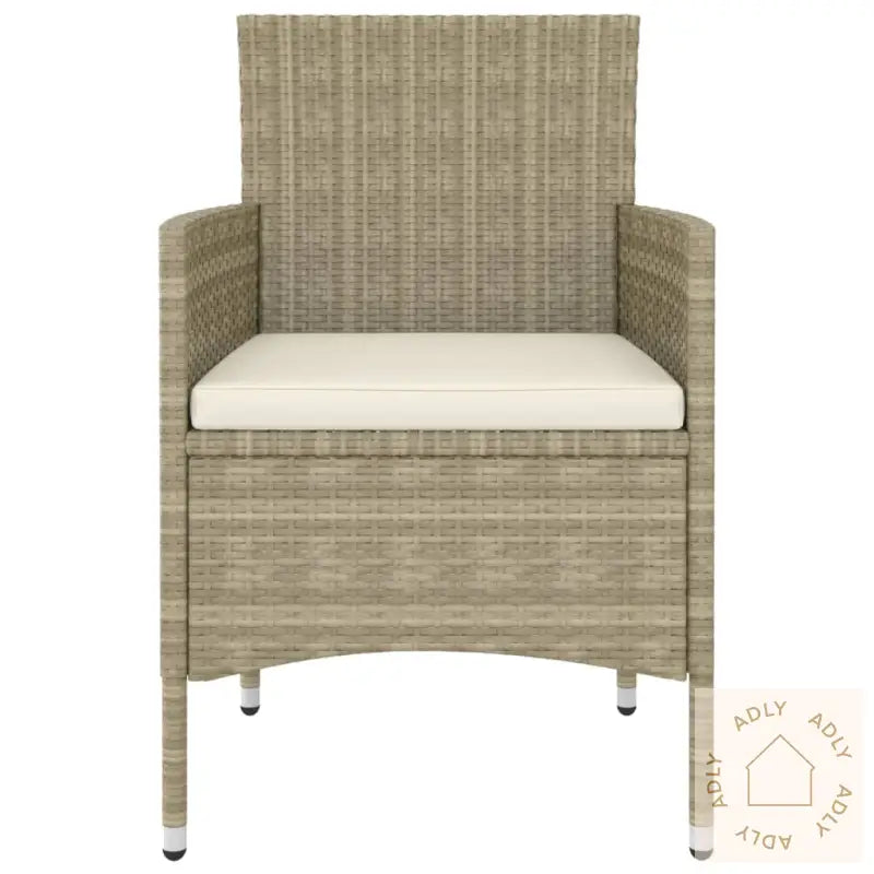 Hagesofagruppe 5 Deler Polyrotting Beige
