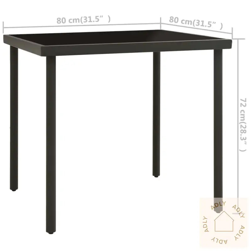 Utendørs Spisestue 3 Deler Stål