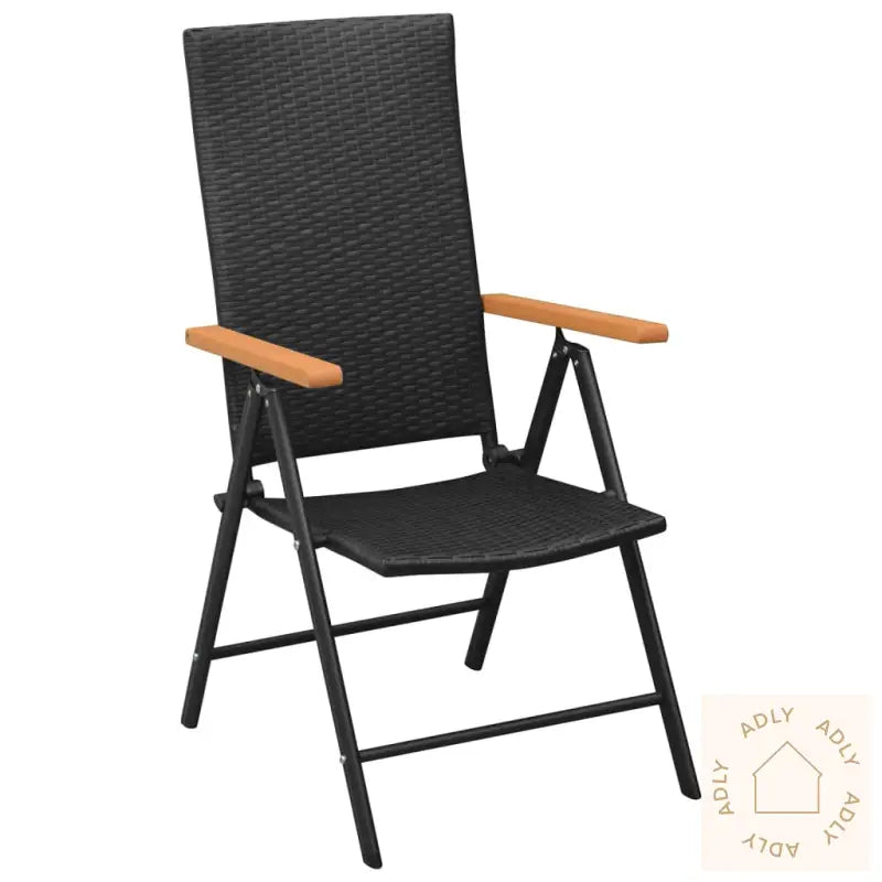 Hagespisegruppe 5 Deler Svart Og Brun Polyrotting