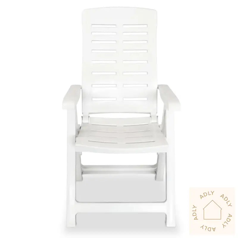 Hagelenestoler 4 Stk Plast Hvit