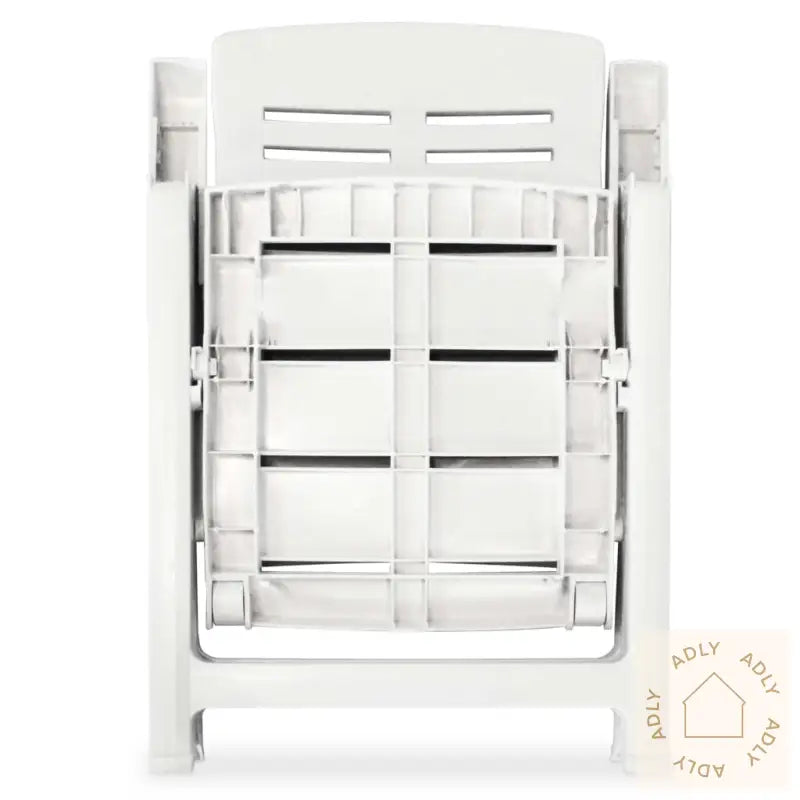 Hagelenestoler 4 Stk Plast Hvit