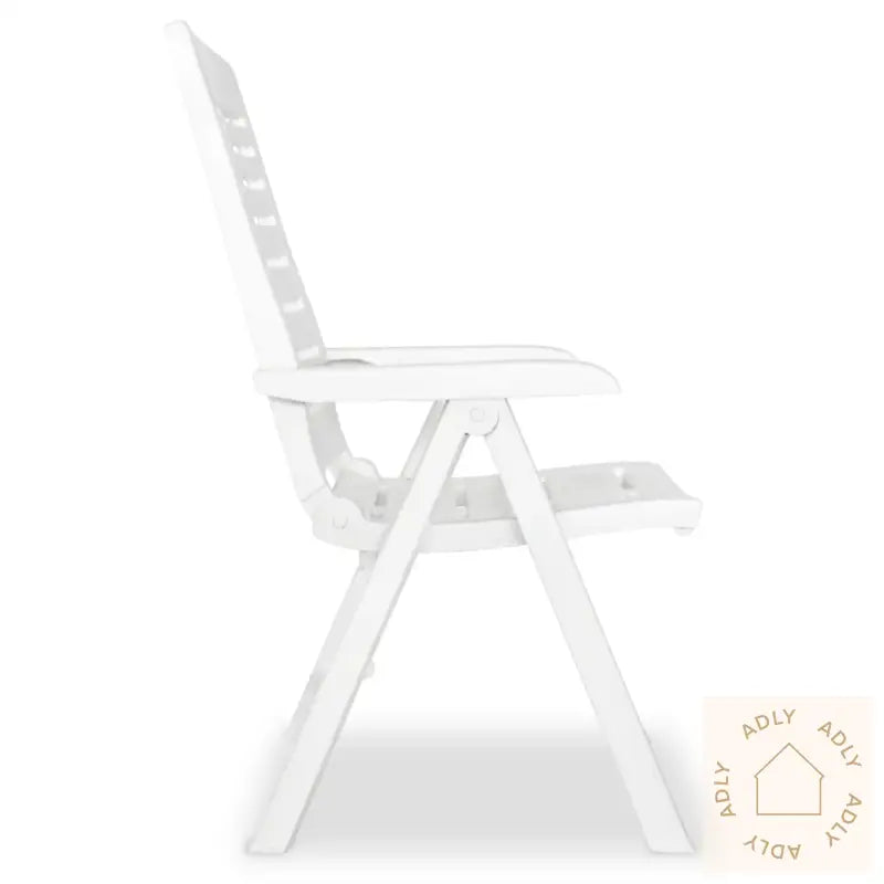 Hagelenestoler 4 Stk Plast Hvit