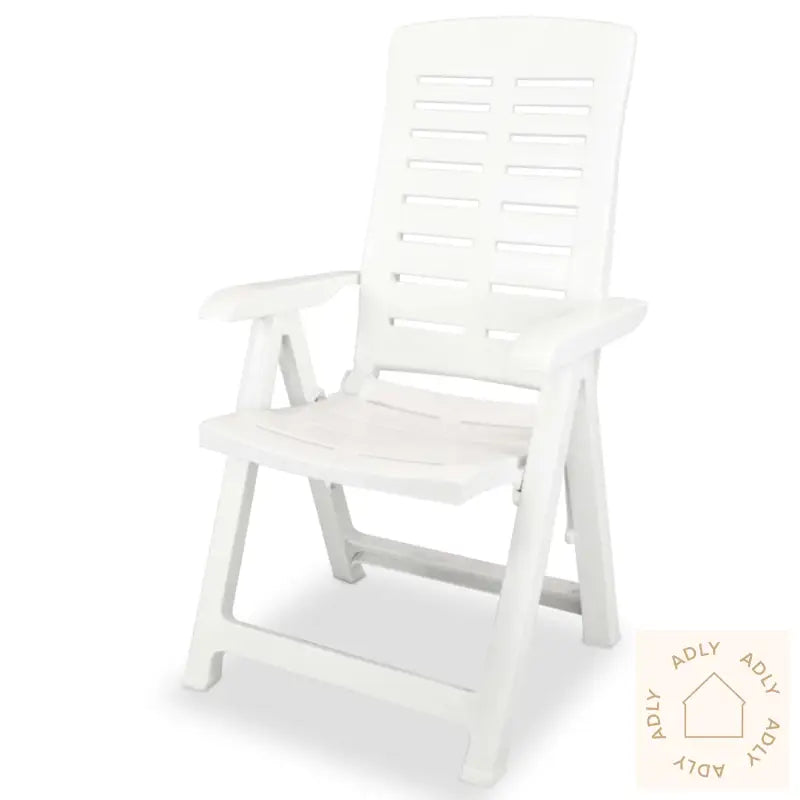 Hagelenestoler 4 Stk Plast Hvit