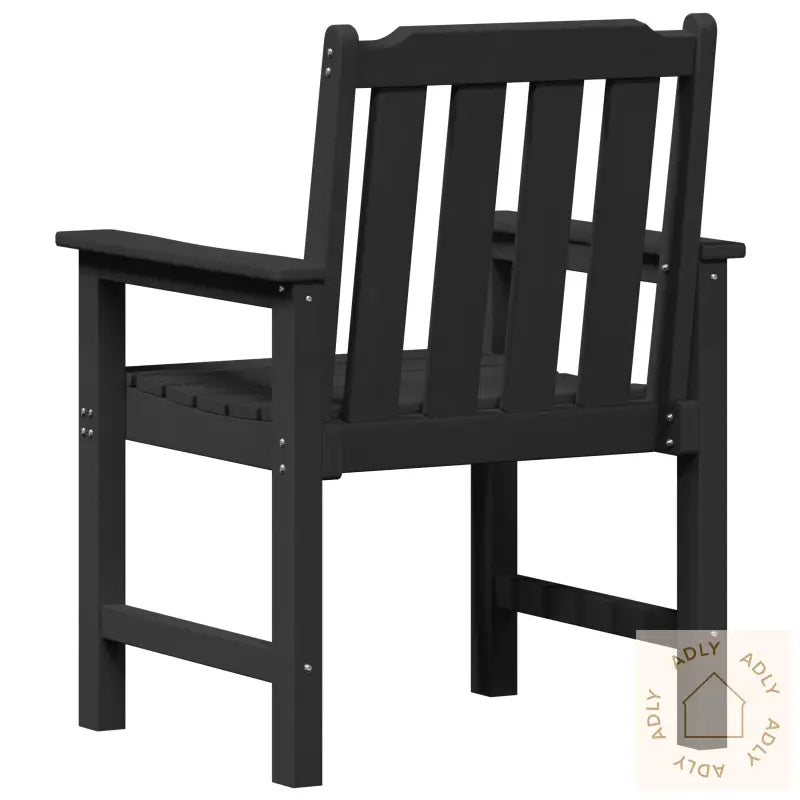 Hagespisestoler 6 Stk Svart 65,5X55,5X88 Cm Hdpe