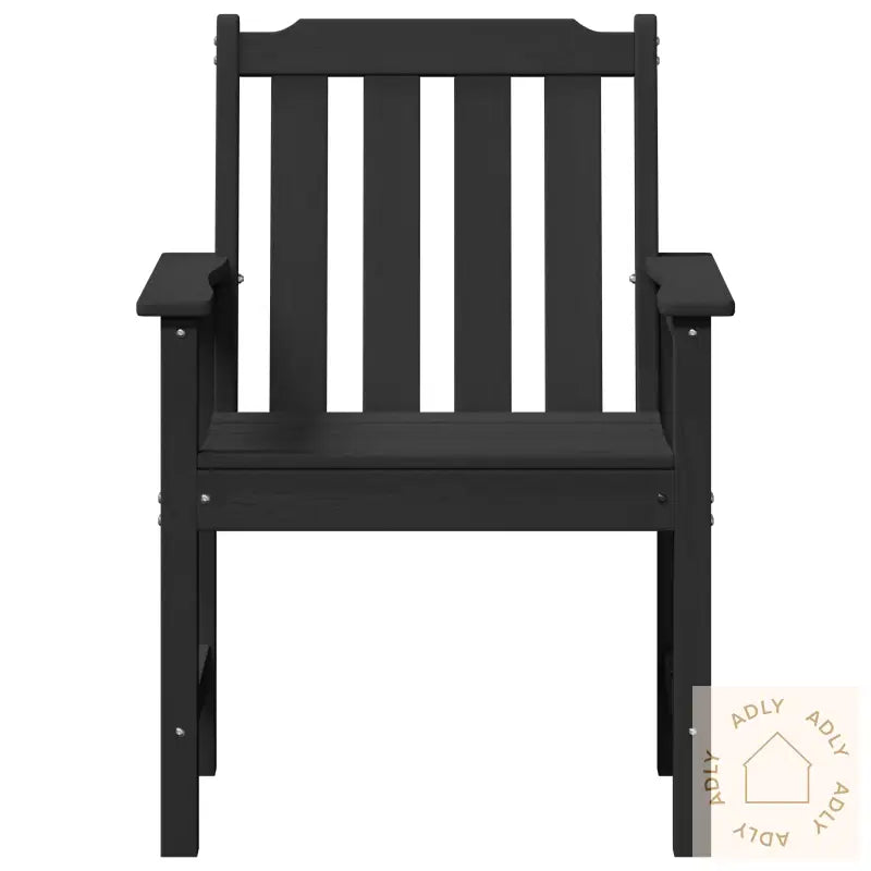 Hagespisestoler 6 Stk Svart 65,5X55,5X88 Cm Hdpe