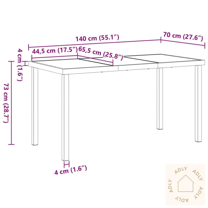 Utemøbler Sett 5 Pcs Beige, Cremehvite 140 X 70 X 73 Cm