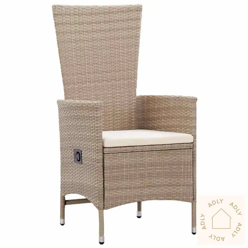 Utemøbler Sett 5 Pcs Beige, Cremehvite 140 X 70 X 73 Cm