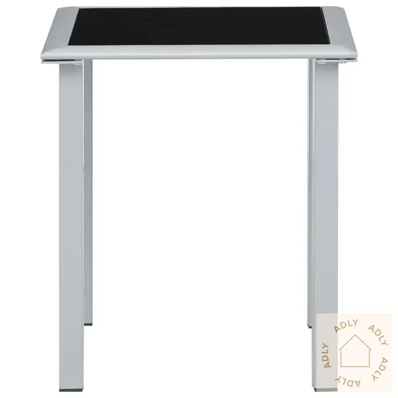 Solsenger 2 Stk Med Bord Aluminium Svart