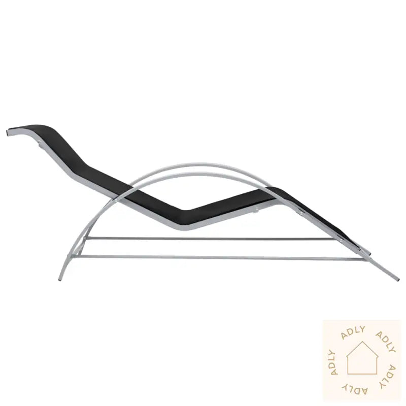 Solsenger 2 Stk Med Bord Aluminium Svart