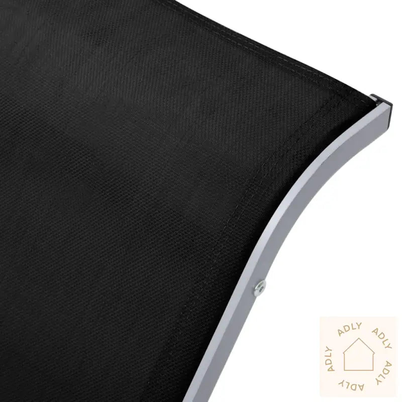 Solsenger 2 Stk Med Bord Aluminium Svart