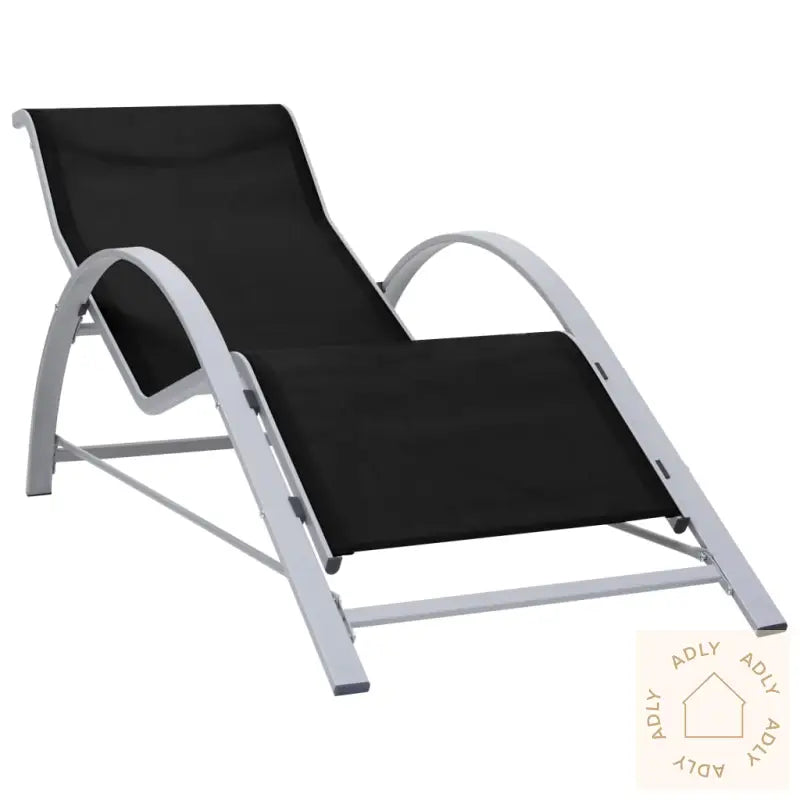 Solsenger 2 Stk Med Bord Aluminium Svart