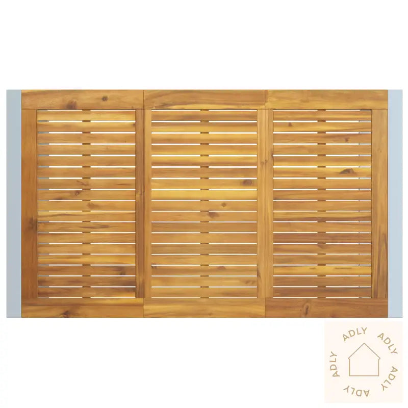 5-Delt Hagemøbler Sett I Solide Akasietre Og Metall