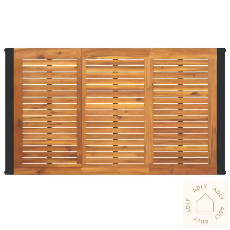 5 Delt Hage Spisebordsett Beige Poly Rattan Akasie