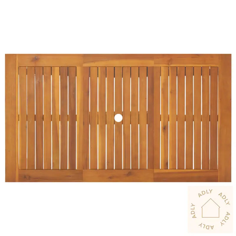 7-Delt Hage Spisestue Beige Poly Rattan Akasie