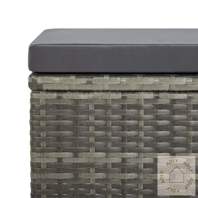 Hagekrakker Med Puter 4 Stk Polyrotting Grå