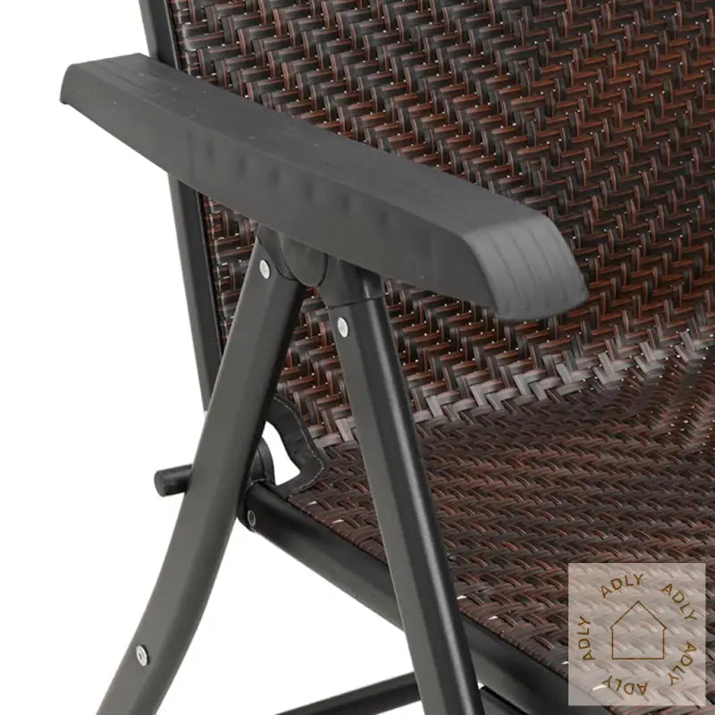 Sammenleggbare Hagestoler 2 Stk Brun Polyrotting