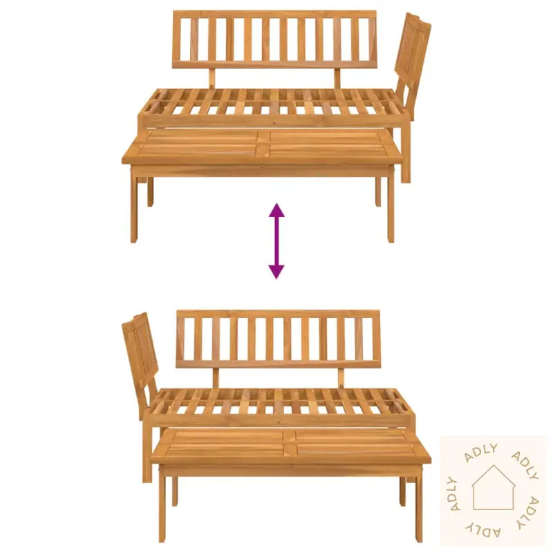 Hagesofa Paller 2 Stk Heltre Akasie