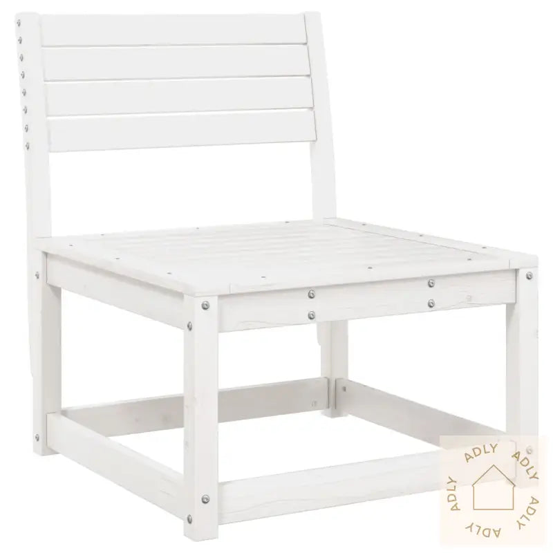 Hagesofa Med Puter Hvit Heltre Furu
