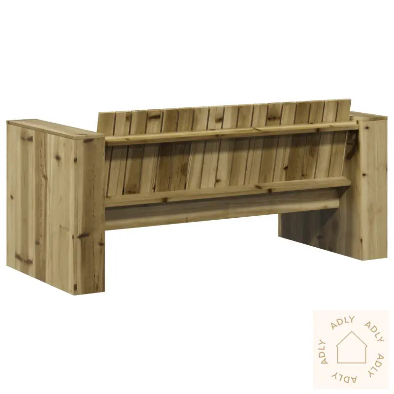 Utesofa 2-Seter 134X60X62 Cm Behandlet Furu
