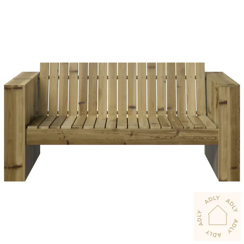 Utesofa 2-Seter 134X60X62 Cm Behandlet Furu