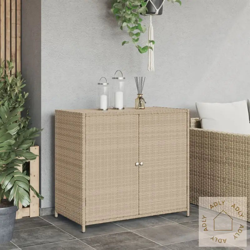 Putekasse Beige 83X45X76 Cm Polyrotting